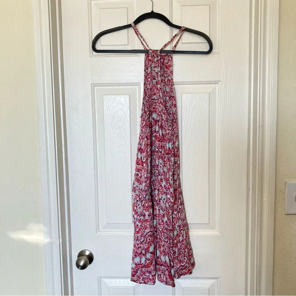 FREE PEOPLE Simone Batik Print Drop Waist Dress Size XS - Picture 7 of 8